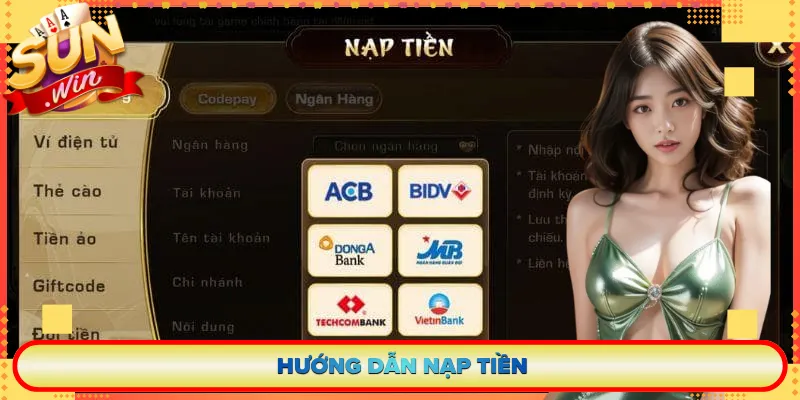 Hướng dẫn nạp tiền