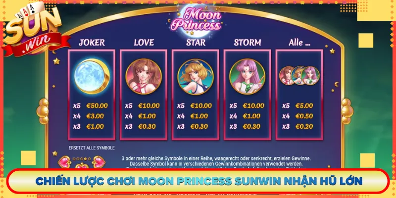 Chiến Lược Chơi Moon Princess Sunwin Nhận Hũ Lớn